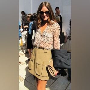 Mulberry Wool Pocket Mini Skirt